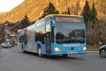 Mercedes-Benz Citaro 2. Generation der Zillertaler Verkersbetriebe (SZ-903ZK) als Skibus Mayrhofen Linie B in Mayrhofen, Zillertalstraße. Aufgenommen 21.2.2023.