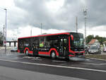 Dornbirn - 28. August 2021 : einer der neue New Lion's City 12 Hybridbus steht einsatzbereit.