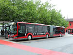 Dornbirn - 28. August 2021 : Einer der beide New Lion's City 18 Hybridbus steht am Bahnhof für einen neuen Einsatz auf der Linie 1.