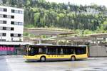 FELDKIRCH (Vorarlberg), 25.04.2025, ein Stadtbus Feldkirch bei der Pause an der zentralen Haltestelle Bahnhof Feldkirch