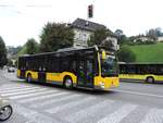 Feldkirch - 1. August 2020 : Citaro C2 Hybridbus auf der Linie 3 im Einsatz.