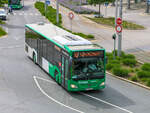 Graz. Am 13.5.2020, war der BD 13731 auf der Grazer Buslinie 62 unterwegs, hier beim Verlassen von Puntigam.