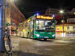 Graz. Die Nacht vom 25. auf 26.03.2023 nutzte ich, um am Jakominiplatz Nachtbusfotos zu machen. Der Wagen 115 ist hier als Linie N8 am besagten Platz nach Thondorf zu sehen.