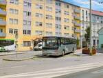 Graz. Das Ende der Wieselbusse in Graz kommt immer näher. Darum freute ich mich umso mehr, als ich an diesem 10.07.2023 ein Foto eines Wieselbus Setra S417 UL am Griesplatz aufnehmen konnte.