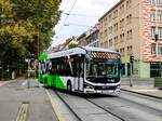 Graz. Der Wagen 941 der Graz Linien ist hier am 14.09.2023 während einer Schulfahrt am Kaiser-Josef-Platz zu sehen.