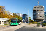 Raaba. Ein Mercedes Citaro der Graz Linien vor dem Mercedes-St�tzpunkt am 28.09.2026.