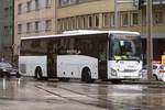 Iveco Crossway von Postbus BD-15114 als Schienenersatz für die Mittenwaldbahn am Leipziger Platz in Innsbruck.