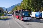 Innsbruck: Mercedes-Benz Citaro 2. Generation der Innsbrucker Verkehrsbetriebe (Bus Nr. 447) als Linie R in der Trientlgasse. Aufgenommen 1.10.2021.