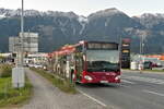 Mercedes-Benz Citaro 2. Generation der Innsbrucker Verkehrsbetriebe (Bus Nr. 438) ist als Linie C in Innsbruck über die südliche Andechsstraße umgeleitet. Aufgenommen. 22.9.2022.