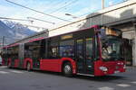 Mercedes-Benz Citaro 2. Generation der Innsbrucker Verkehrsbetriebe (Bus Nr. 445) als Messeshuttle in Innsbruck, Ing.-Etzel-Straße. Aufgenommen 18.3.2023.