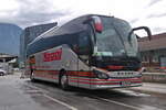 Setra S 515 HD von Kogoj als Schienenersatzverkehr der Brennerbahn in Innsbruck, Frachtenbahnhof, dem Standort für SEV-Busse.