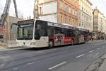 Mercedes-Benz Citaro Facelift der Innsbrucker Verkehrsbetriebe (Bus Nr. 845) als Linie C in Innsbruck, Museumstraße. Aufgenommen 6.2.2024.