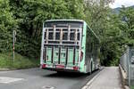 MAN Lion's City E von Ledermair (SZ-148TV) ist als Linie 501 in Innsbruck �ber den Schusterbergweg umgeleitet.