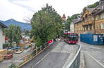 Innsbruck: Mercedes-Benz Citaro 2. Generation der Innsbrucker Verkehrsbetriebe (Bus Nr. 666) ist als Linie A baustellenbedingt �ber die Nebenfahrbahn der Anton-Rauch-Stra�e umgeleitet. Aufgenommen 2.6.2026.