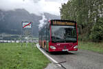 Mercedes-Benz Citaro 2. Generation der Innsbrucker Verkehrsbetriebe (Bus Nr. 631) ist als Linie M in Aldrans �ber die Haller Stra�e umgeleitet. Aufgenommen 21.8.2026.