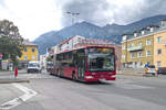 Innsbruck: Mercedes-Benz Citaro Facelift der Innsbrucker Verkehrsbetriebe (Bus Nr. 813) ist als Linie C �ber die Amraser Stra�e umgeleitet. Aufgenommen 8.7.2026.
