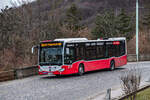 14.2.2024: Wiener Linien 8237 als 38A beim Abstieg vom Kahlenberg richtung Heiligenstadt