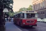 Wien WVB Autobuslinie 48 Dr.-Karl-Renner-Ring / Schmerlingplatz am 17. Juni 1971 