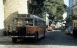Lisboa / Lissabon Buslinie 37 Castelo de S. Jorge im Oktober 1982.