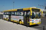 In Lissabon-Belem/Portugal ein MAN-Linienbus als Fahrschulwagen unterwegs.
