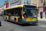 Ein neuer MAN-MARCOPOLO  Linienbus in Lissabon/Portugal am 17.05.2010 gesehen und sofort abgelichtet.