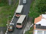 Begegnung von 2 Volvo Bussen der Rodoeste bei Ribera Brava Madeira 11/2007