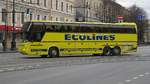 Ecolines-Bus Neoplan Cityliner der Linie Berlin-St. Petersburg in St. Petersburg, 12.11.2017 