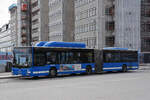 MAN Bus 1546, auf der Linie 2 fährt am 06.06.2022 über die Brücke Slussbron.