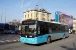 Serbien / Stadtbus Belgrad / City Bus Beograd: Güleryüz Cobra GD 272 LF von  LUI Travel , aufgenommen im Januar 2016 am Hauptbahnhof von Belgrad.