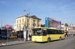 Serbien / Stadtbus Belgrad / City Bus Beograd: Gleryz Cobra GD 272 der  Grupa privatni autoprevoznici  /  TRANS-JUG , aufgenommen im Januar 2016 am Hauptbahnhof von Belgrad.