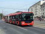 Slowakei / Stadtbus Bratislava: SOR CITY NB 18 - Wagen 2209, aufgenommen im Mai 2015 an der Haltestelle  Trnavské mýto  in Bratislava.