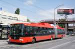 Slowakei / Stadtbus Bratislava: Škoda 31Tr SOR - ein O-Bus mit der Wagennummer 6833, aufgenommen im März 2015 am zentralen Überlandbusbahnhof  Autobusová stanica  in Bratislava.