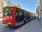 MAN Lion's City 19C, Wagen 841, Firma Masatusa, bedient die Haltestelle Antiguo Asilo in Alicante am 07.11.2023.