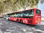 Avanza Benidorm 9007, Castrosua Magnus H LE 15 Hybrid (Scania K360H), EZ 07.2026, Linie 50, Avenida del Mediterr�neo, Benidorm, 25.08.2026. Dieser schicke �berlandbus ist durch das Scania Vertriebsnetz erh�ltlich.