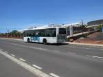 INTERCITY BUS-Scania Hispano hält bei einer Haltestelle in Playa Blanca auf Lanzarote am 28.4.15