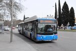 EMT, Madrid. MAN/Castrosua CS40 City Versus A CNG (Nr.526) in Plaza del Emperador Carlos V. (27.3.2016)