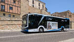 MAN Lion's City 12E Bus 201, Kennzeichen 6956 NPD, Salamanca de Transportes (ST), Linie 8, Calle de San Gregorio in Salamanca am 15.