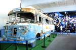 Mannschaftsbus von Málaga CF der 50er Jahre.