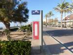 19.11.2014,Bushaltestelle der EMT an der Platja de Palma auf Mallorca.