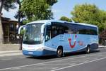 Bus Spanien / Bus Mallorca: Volvo / Irizar New Century von Ultramar Express Transport (Wagen 526), aufgenommen im Oktober 2019 im Stadtgebiet von Port d'Alcudia.