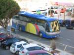 Spanien/Roquetas de Mar/MB-Linienbus/01.10.07 um 9.03 Uhr vor dem Hotel Zoraida-Garden.
