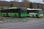 Sonntagsruhe haben hier die Busse der CSAD Usti, welche im Slukenauer Zipfel den ÖPNV ermöglichen. 28.01.2018  11:12 Uhr. Lobedova