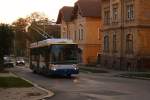 13. 10. 2006 war der erste Betriebstag der neuen Skoda-Irisbus 24Tr in Citelis-wagenkasten, hier #55 erreicht Siedlung Panska Pole.