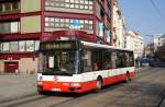 Tschechische Republik / Stadtbus Prag: Karosa-Renault CityBus 12M - Wagen 3046, aufgenommen im März 2015 an der Haltestelle  Palackého náměstí  in Prag.