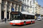 Tschechische Republik / Stadtbus Prag: Solaris Midibus des Typs Urbino 8,9 LE - Wagen 2049, aufgenommen im März 2015 am Platz  Náměstí Republiky  in Prag.
