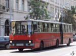 Ein Oberleitungsbus Ikarus/Ganz 280T in Budapest (August 2013)
