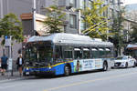 New Flyer Trolleybus E40LFR 2262, auf der Linie 14, unterwegs in Vancouver. Die Aufnahme stammt vom 04.08.2019.