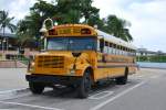 International US Schulbus, aufgenommen am 06.07.2009 in Miami am Bayside Marketplace.