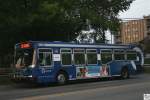 North American Bus Industries (NABI) 40 LFW des Unternehmens  Pace , aufgenommen am 13. September 2011 in Chicago.
