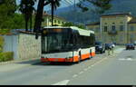 AMSA - Solaris Urbino Nr.19  TI 336119 unterwegs auf der Linie 4 in Balerna am 18.04.2026